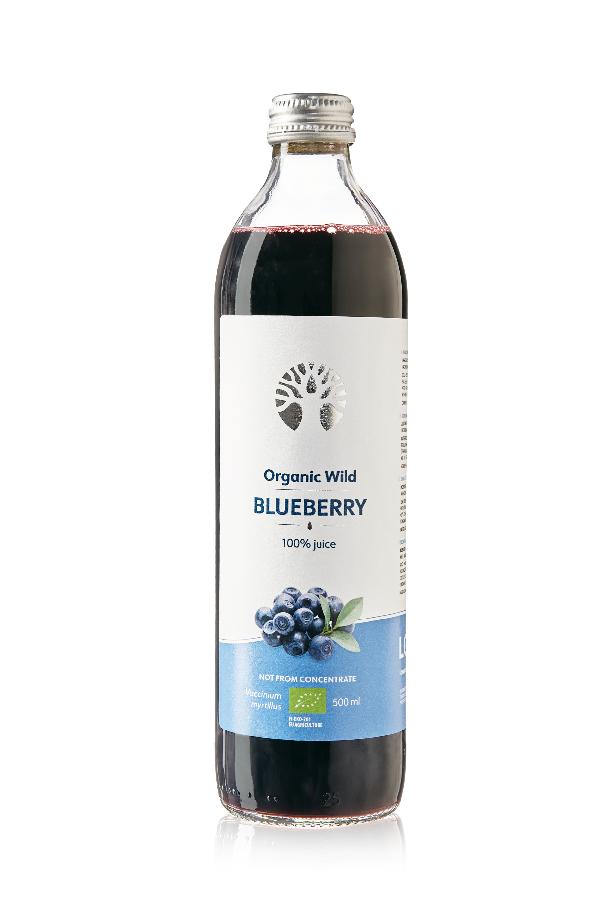 LOOV BIO 100% čistá šťáva z divoké borůvky 500 ml